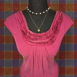 ❤️Classiques Entize Pink Frilly Top❤️